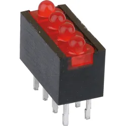 MEN RTZ 2040R - 4-fach LED-Array, rot, Ø 2mm, stehend