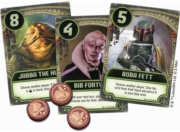 Star Wars Jabba's Palace: A Love Letter Game by Z Man Games, Compact Card Game for 2-4 Players