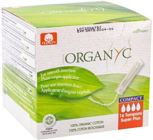 Organyc Super Plus Tampons Compact Applicator