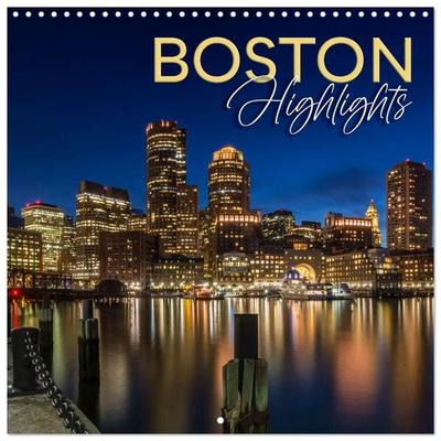 BOSTON Highlights (Wall Calendar 2027 12 × 12 Inch) CALVENDO 12 Month Wall Calendar