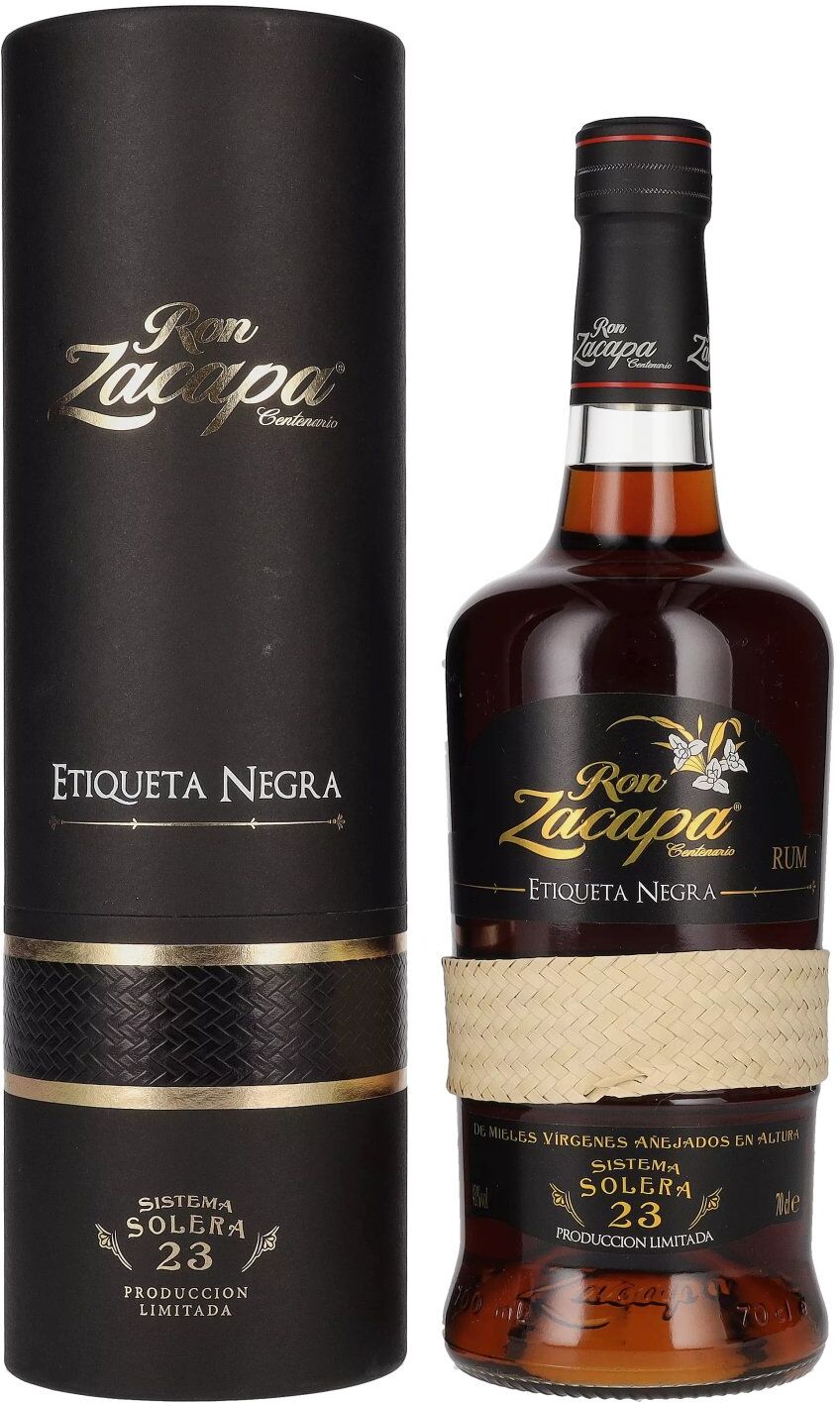 Ron Zacapa Centenario ETIQUETA NEGRA 23 Sistema Solera 43% Vol. 0,7l in Geschenkbox