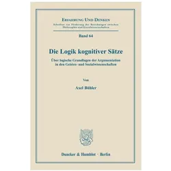 Die Logik kognitiver Sätze., Fachbücher von Axel Bühler