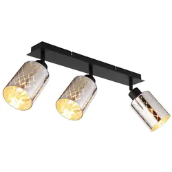Deckenlampe Deckenleuchte Flurlampe Beweglicher Spot Schwarz Metall L 47 cm