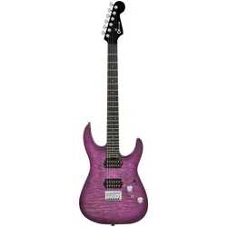 Charvel Pro Mod Plus DK24 HH HT EB QM Violet Radiance - E-Gitarre