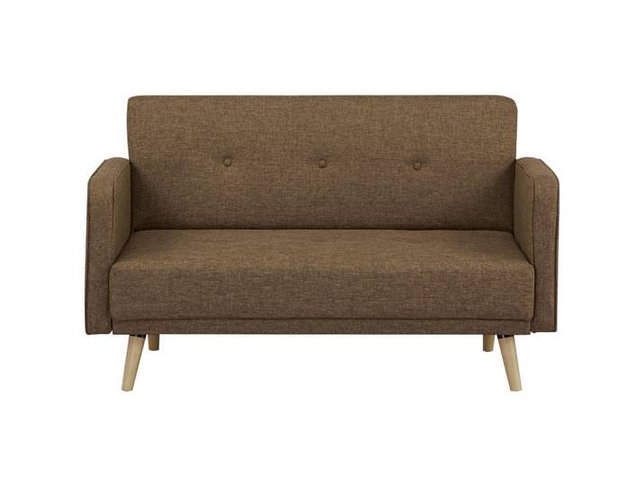 Mid.you 2-Sitzer-Sofa, Braun, Holz, Kiefer, vollmassiv, 137x80x90 cm, Wohnzimmer, Sofas & Couches, Sofas, 2-Sitzer Sofas