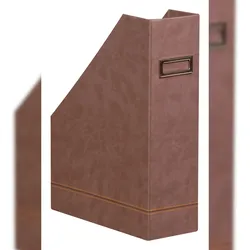 Rhodiarama Stehsammler aus Kunstleder, 10x25x31cm - Schokoladenbraun 318833C
