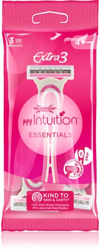 Wilkinson Sword My Intuition Extra 3 rasoirs jetables Essentials 4 pcs