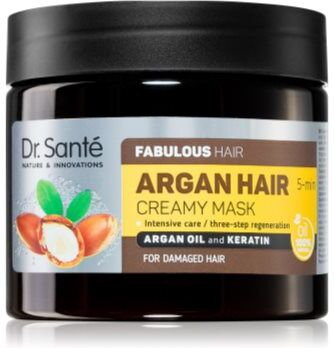 Dr. Santé Argan máscara cremosa para cabelo danificado 300 ml. Argan