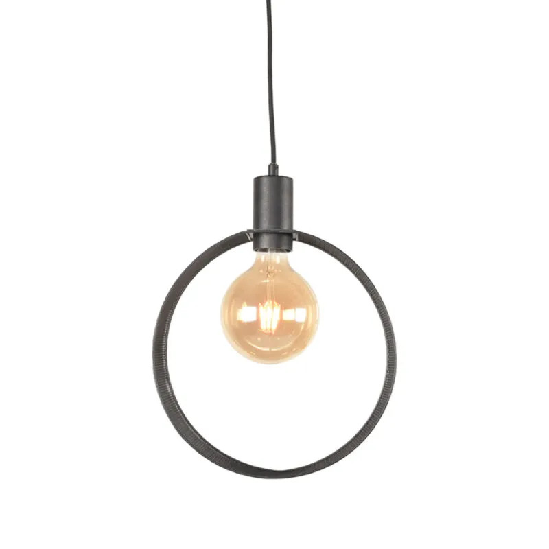Label51 Hanglamp Ronda Zwart - Ronde Hanglamp voor Woonkamer, Slaapkamer of Keuken