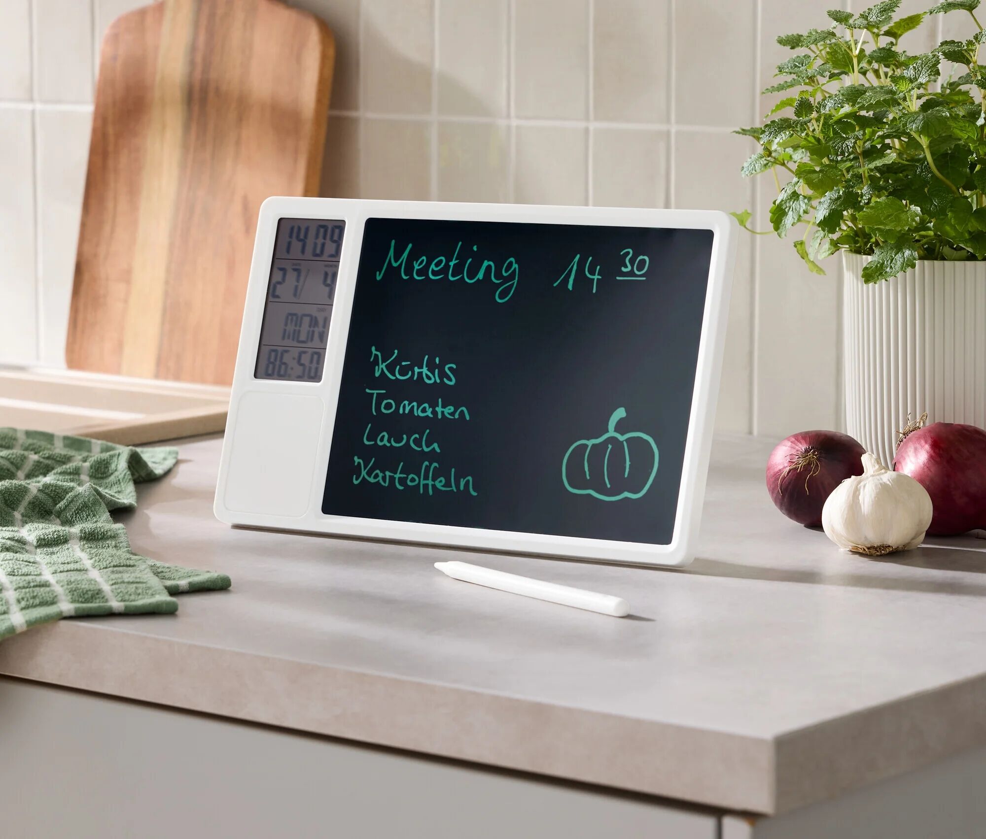 Tchibo - LCD-Schreibtafel - weiss