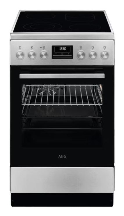 AEG CCB5449BBM Freistehender Herd Elektro normal mit Glaskeramik Kochfeld 943 005 680