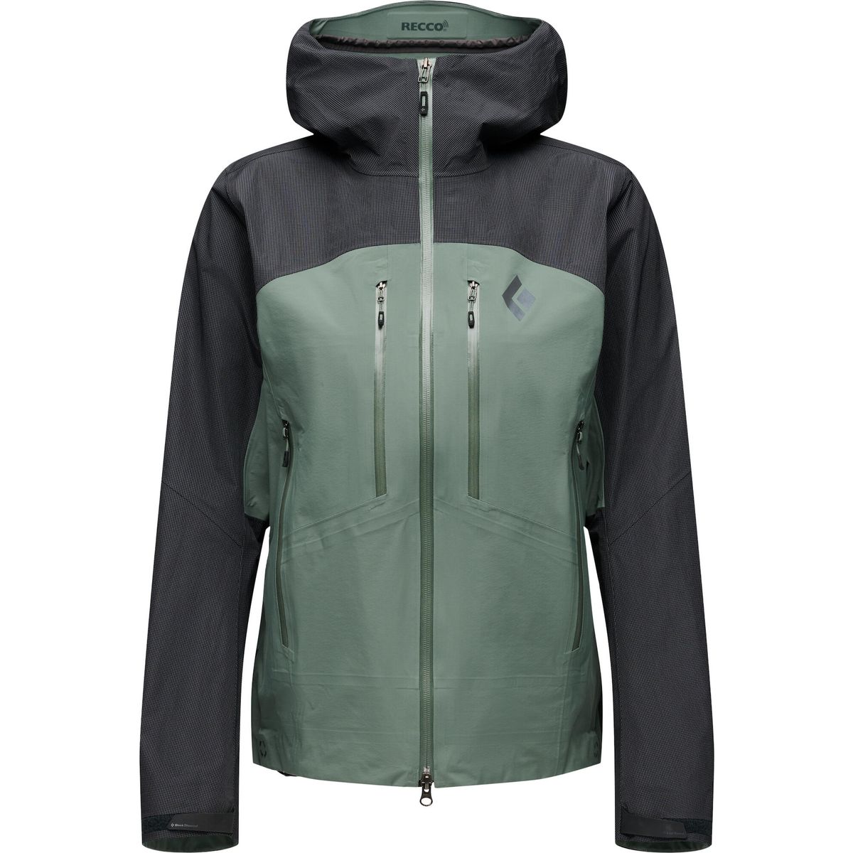 Black Diamond W Mission Alpine Shell black-laurel green (9777) XSM AP7450569777XSM1