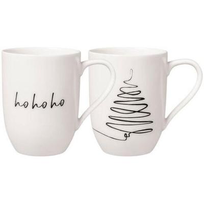 Villeroy & Boch Statement Becher mit Henkel "XMAS Set Baum" 2tlg.