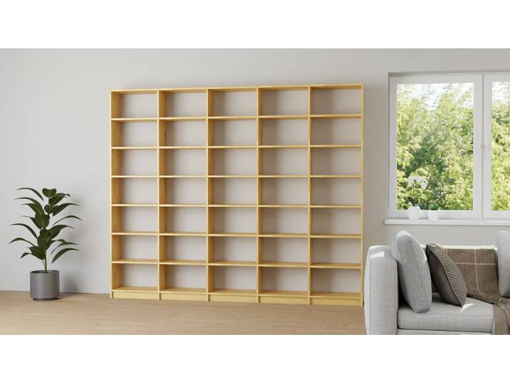 Bibliothek planen Buche Natur geölt
