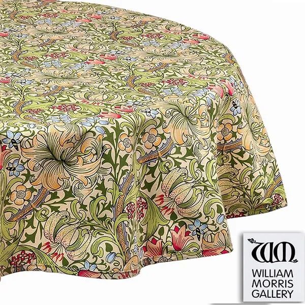 William Morris Golden Lily 132 x 178cm Tablecloth