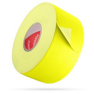 Poppstar Gewebeband 1011220, Neon, gelb fluoreszierend, 50mm x 25m