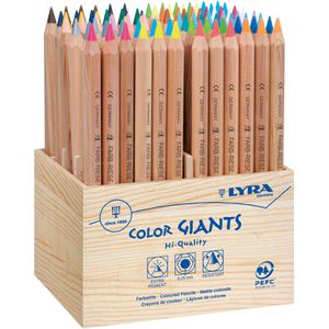 Lyra Buntstifte Farb-Riesen Color Giants Natur, farbig sortiert, 96 Stück