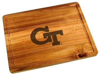 Picnic at Ascot "NCAA Georgia Tech Yellow Jackets Acacia Board with Juice Grove - 13"" x 10"""