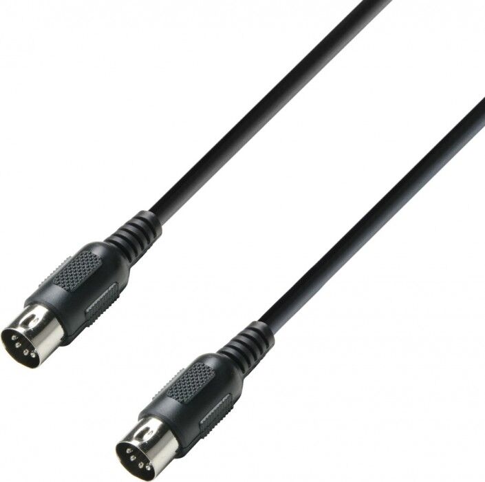 Adam Hall Cables K3 Midi 0075 Blk Midi Kabel 0,75 M Schwarz