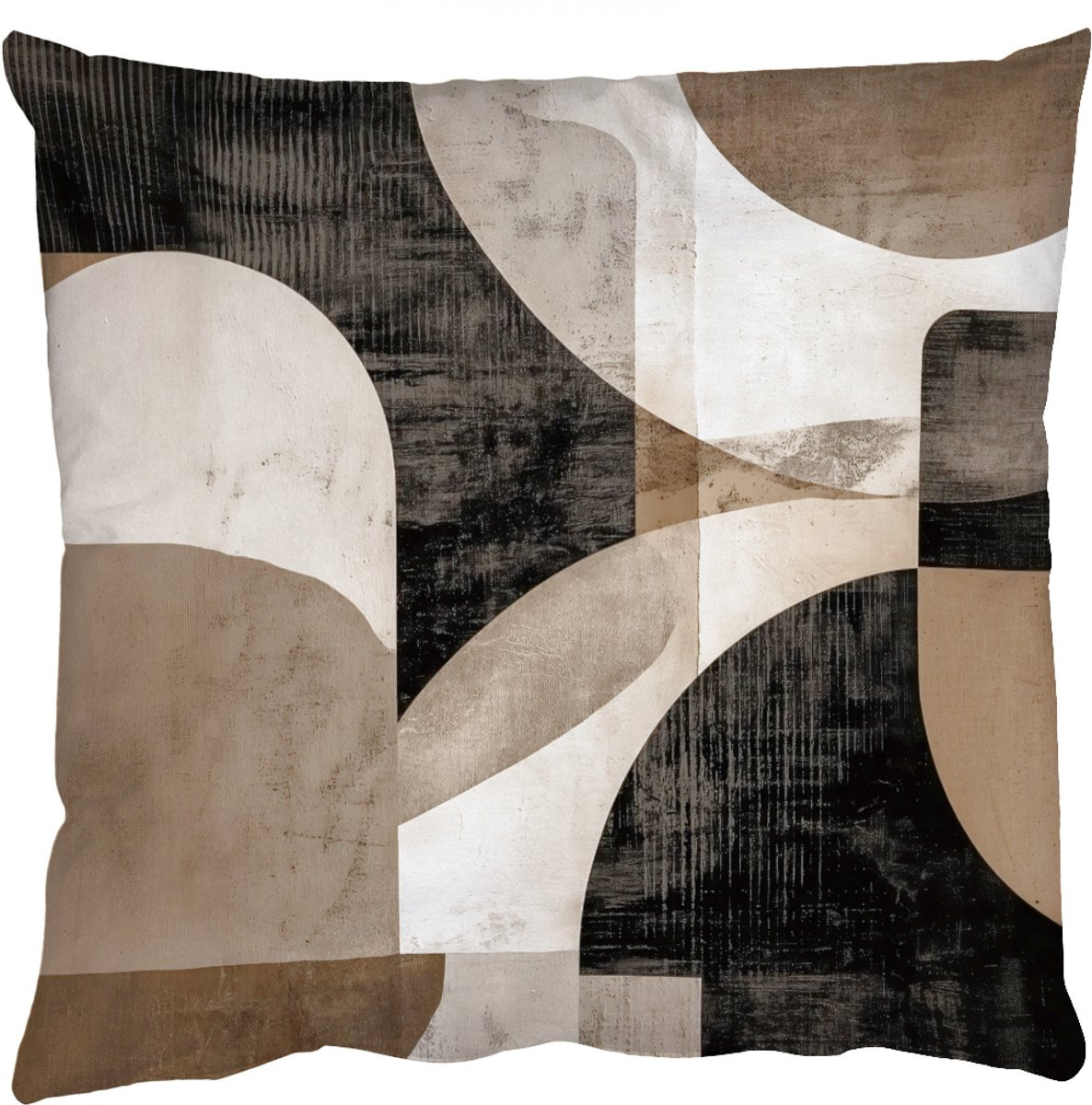 PillowMonkey Sierenkussen Abstract Vormen Modern Beige 40 x 40 cm