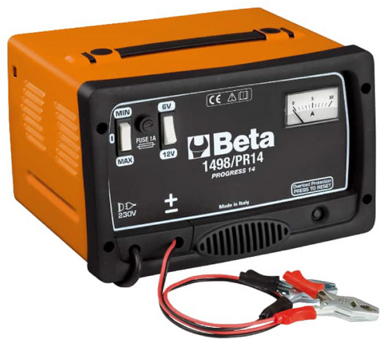 Beta tools Beta 1498/PR14  Tragbares Batterieladegerät  6/12V  Einphasig