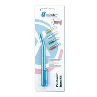 MIRADENT Interd.Pic-Brush Intro Kit 1H+4B.tra.blau 1 St