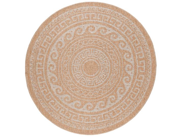 Outdoorteppich Comilla rund Typ B Beige/Beige Polyester Ø 160cm