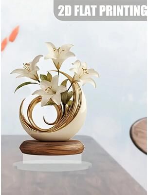 Uplifted Finds Table Flower Decoration Desktop Plaque For Living Room Bedroom And Office a