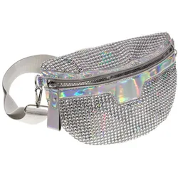 Cross-Body-Bag  "Luxury", silber