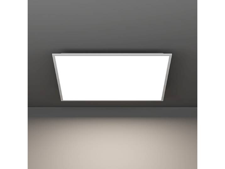 Plafonnier LED 60 x 60cm Blanc/Blanc acier laqué polycarbonate LED Module LED