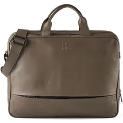 Harbour 2nd City Lights Aktentasche Leder 40 cm Laptopfach (14.17"), Notebooktasche, Grau