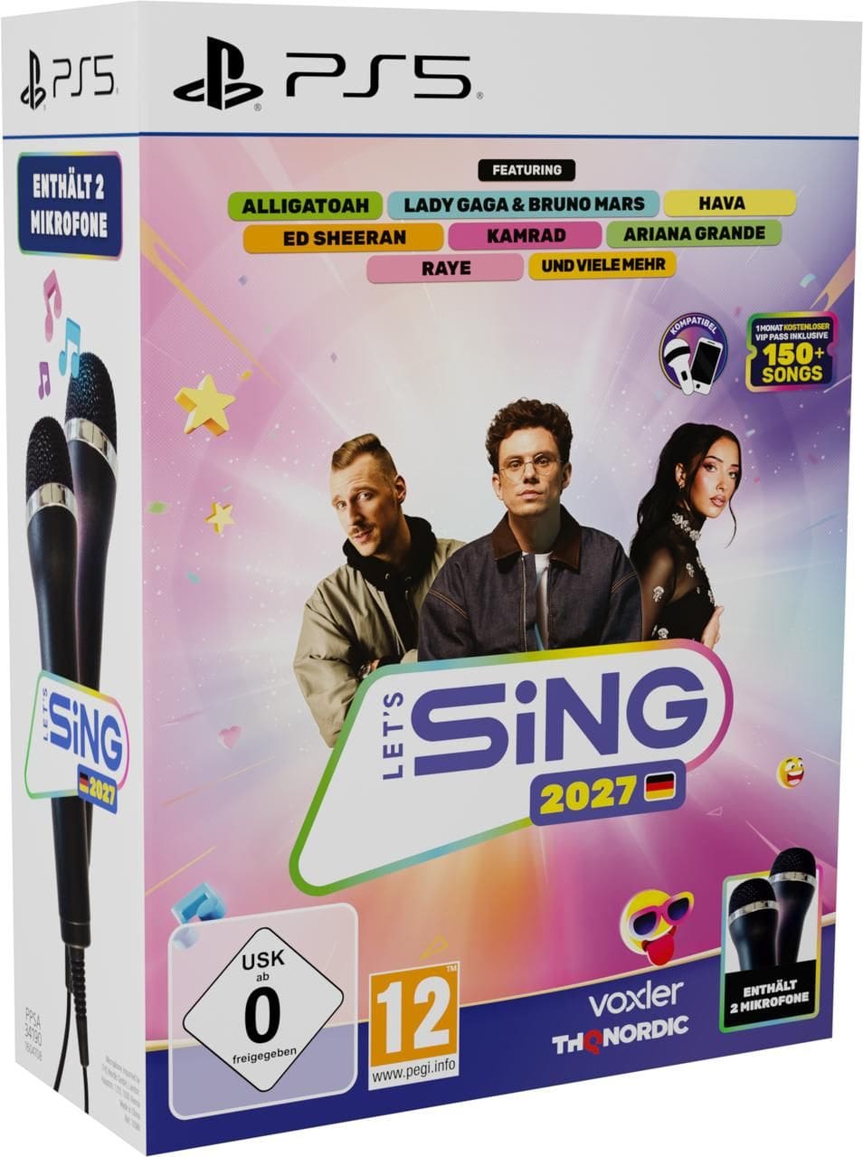 THQ Nordic Lets Sing 2027 - mit deutschen Hits - 2 Mic Bundle (PlayStation 5) 316047