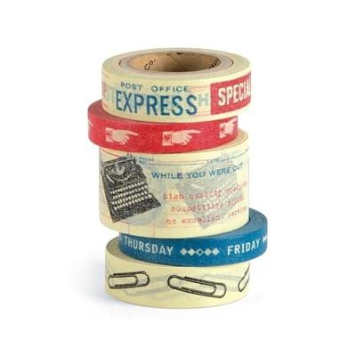 Paper Tape Set of 5 Rolls Vintage Office: PT/Vinoff