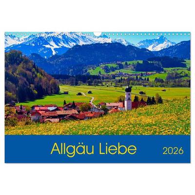 Allgäu Liebe (Wandkalender 2026 DIN A3 quer), CALVENDO Monatskalender