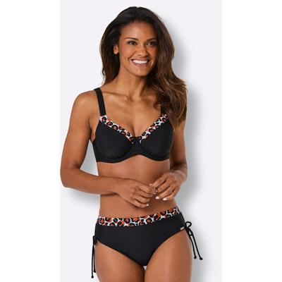 Bügel-Bikini FEEL GOOD, Damen, Gr. 46, Cup C, schwarz, weiß, terra, bedruckt, Elasthan, Polyamid, Bikini-Sets Bügel-Bikini