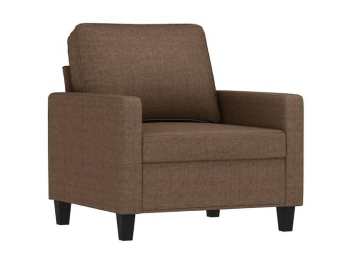 KTHLBRH Sofa-Set, 3-teilig, braun, Stoff, mit Kissen Strapazierfähig, atmungsaktiv, Rahmen aus kompensiertem Metall, Schaumstoff, modernes Wohnzimmer