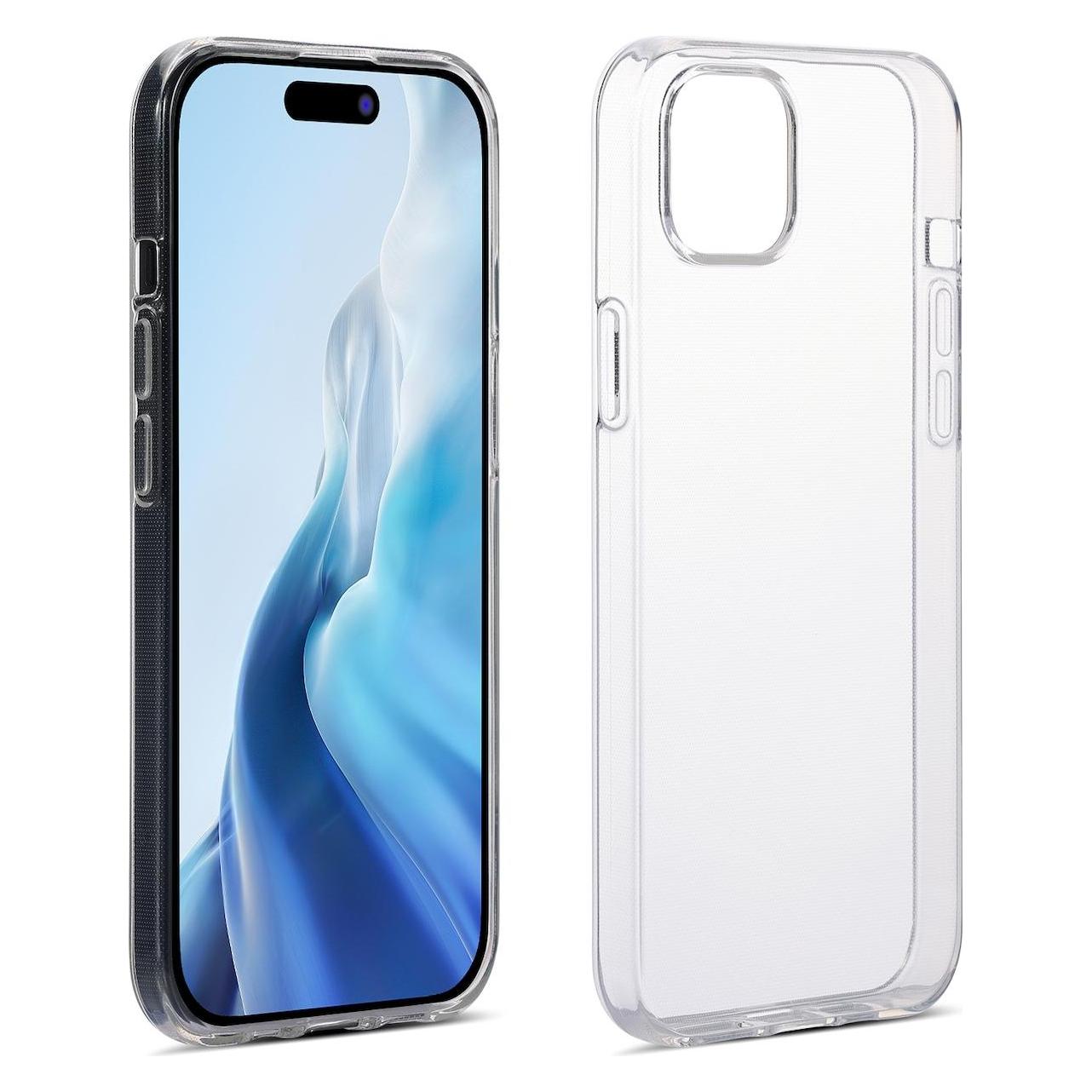 Iiglo iPhone 15 Plus Silikone cover (gennemsigtig) (Apple iPhone 15 Plus) (STIP-TPU-IP15PLU)