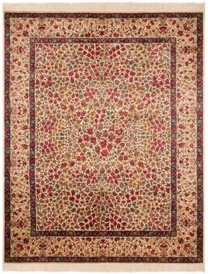 SAFAVIEH Couture Hand-knotted Royal Kerman Mirella Traditional Oriental Wool Rug with Fringe