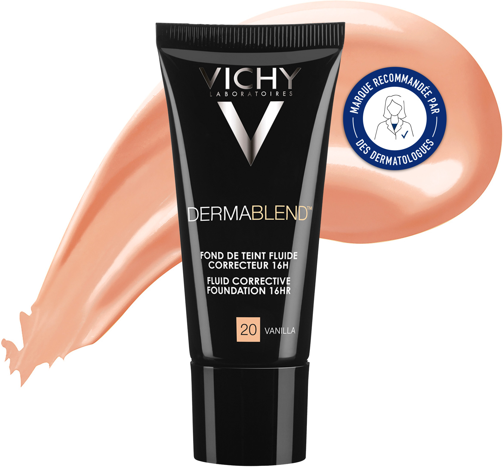 Vichy Dermablend Fond de Teint Fluide Correcteur Fond de Teint Fluide