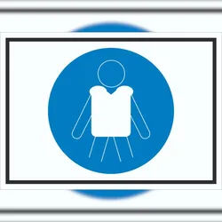 HB-Druck Rettungsweste benutzen Symbol Schild A6 (105x148mm)