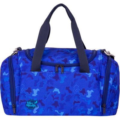 Sporttasche MCNEILL "Puzzle", Kinder, Gr. B/H/T: 45cm x 27cm x 26cm, blau (puzzle), Polyester, Taschen Sporttasche, für Schule, Sport und Freizeit