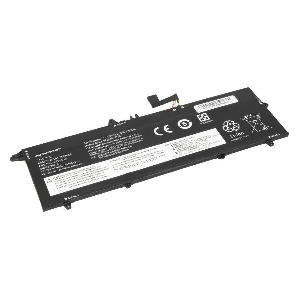 Movano Akku L18C3PD2 für Lenovo ThinkPad T490s, T495s, T14s (3 Zellen, 4650 mAh) (BT/LE-T495S)