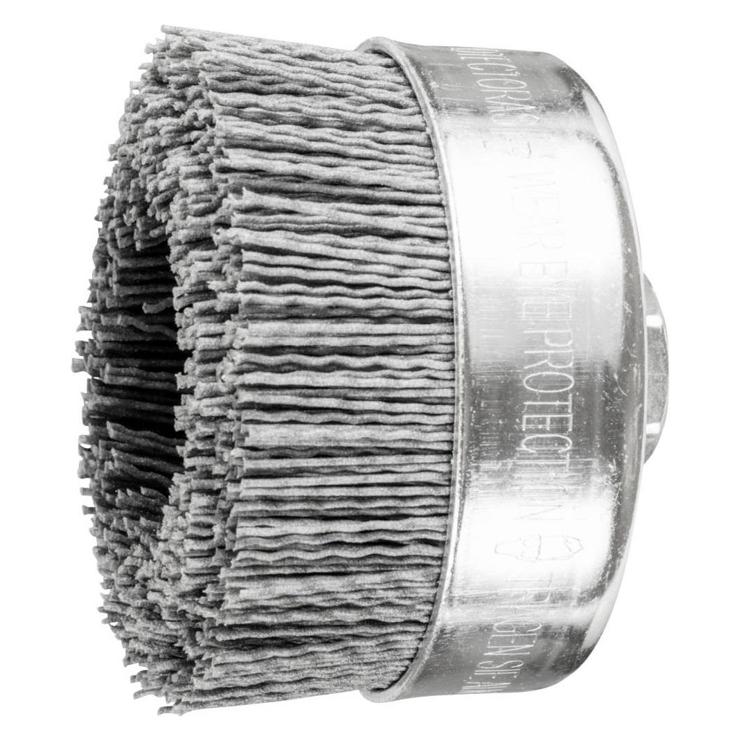 Pferd Topfbürste mit Gewinde. ungezopft POS TBU 100/M14 SiC 120 1.00 (POS TBU 100/M14 SIC 120 1,00)
