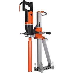 Diamant-Kernbohrgerät mit Ständer (Set), Nass & Trocken, Ø 162/202 mm, Kernbohrmaschine für Beton/Stahlbeton/Mauerwerk | DKB-202/H-PRO + KBS-252/M-PRO