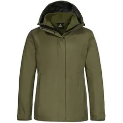 Schöffel Sportbekleidung GmbH Damen Doppeljacken lg.Arm Da 3in1 Jacket Style Okere WMS, Größe 46 in Grün Grün