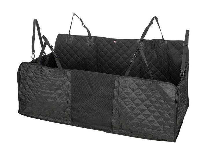 Tier-Autoschondecke TRIXIE 1,64 x 1,61 m , schwarz, B:161cm H:164cm L:164cm, Polyester, Tier-Autodecken, Tier-Autoschondecke, Stabile Auto-Schondecke für den Rücksitz