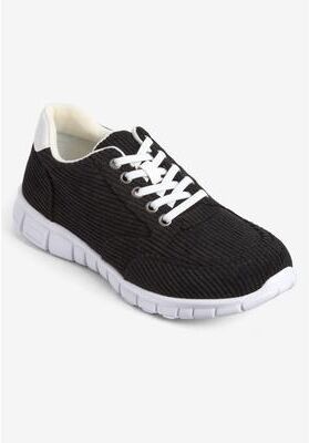 Women's The Anise Slip On Sneaker by Comfortview in Black (Size 12 M)