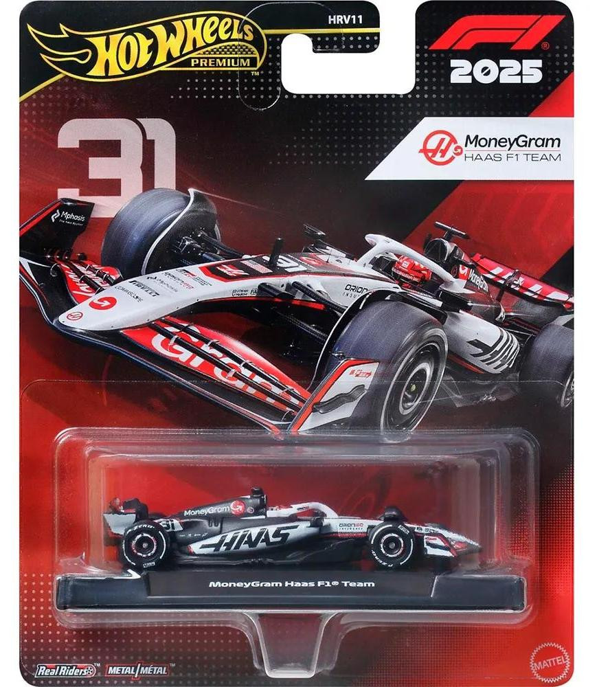 Hot Wheels Premium Formula 1 MoneyGram Haas F1 Team Esteban Raceauto