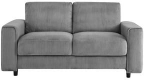 AC Pacific Modern Contemporary Upholstered Corduroy Plush Tufted Loveseat