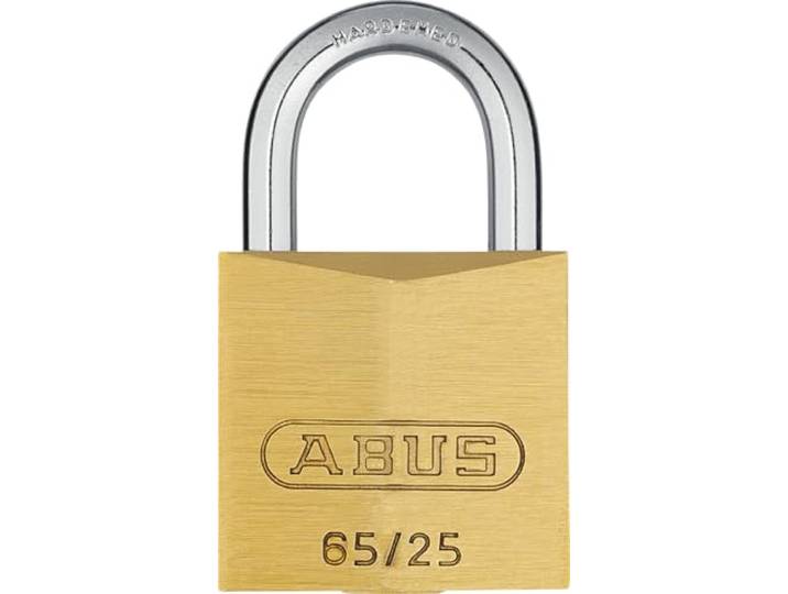 ABUS Hangslot 65/25 Messing - Kofferslot, Veiligheidsniveau 3